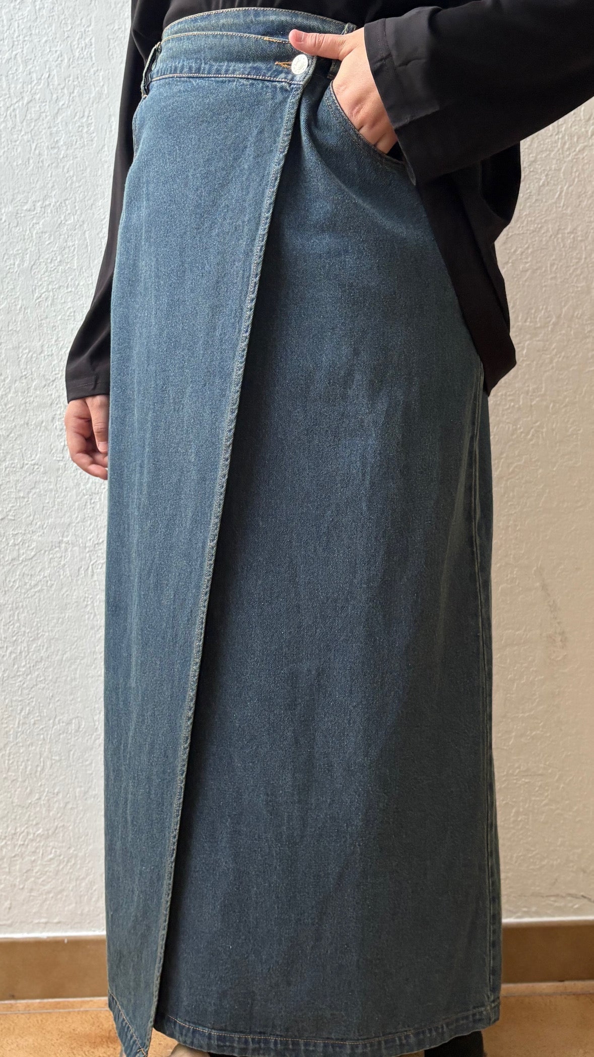 Gekruiste Jeansrok