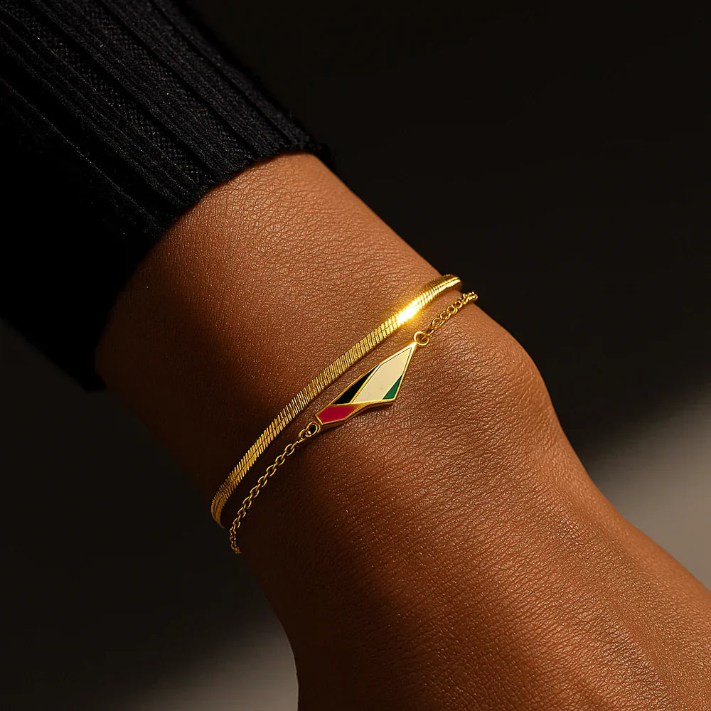 Armband met visgraatmotief Ummahya Unity