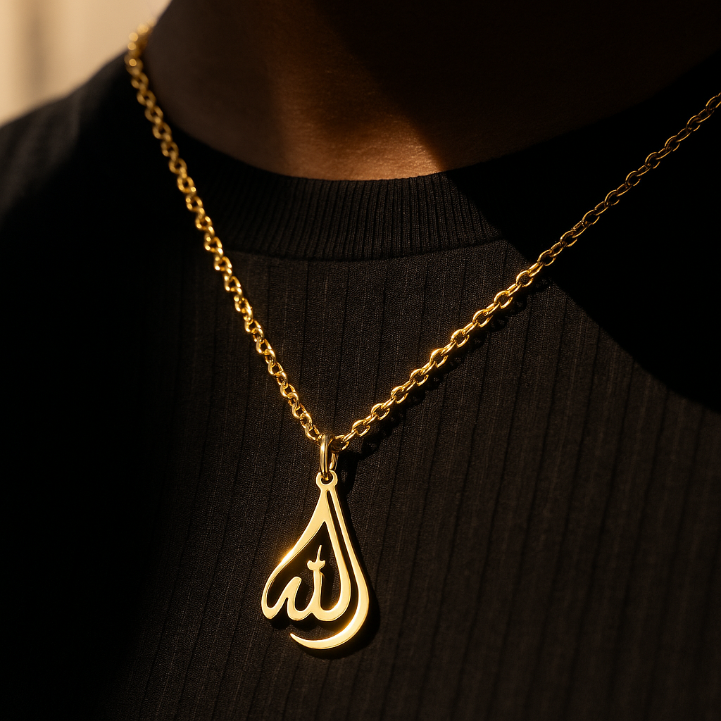 Allah calligraphy necklace