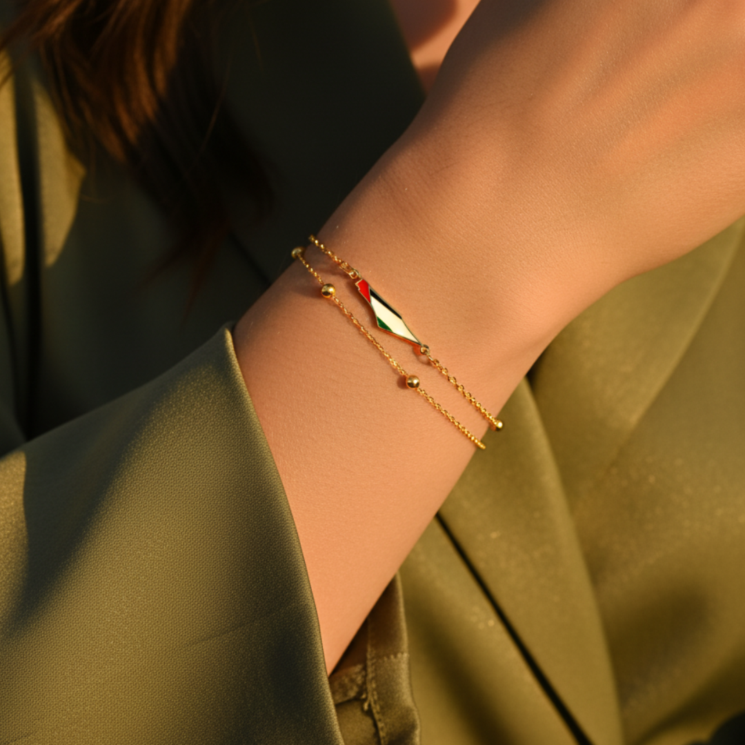 Ummahya Palestine Map Bracelet