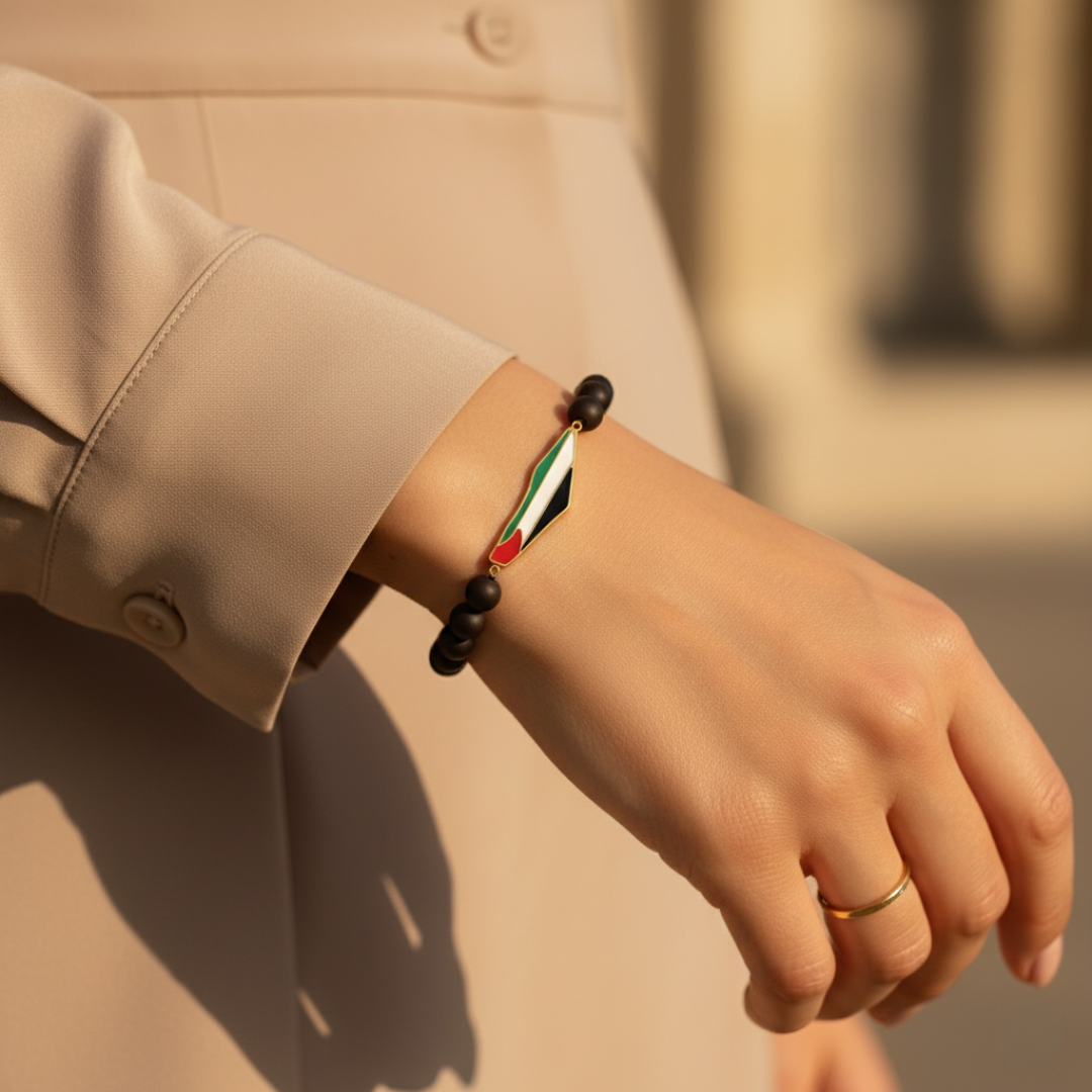 Armband met Ummahya Palestina kralen
