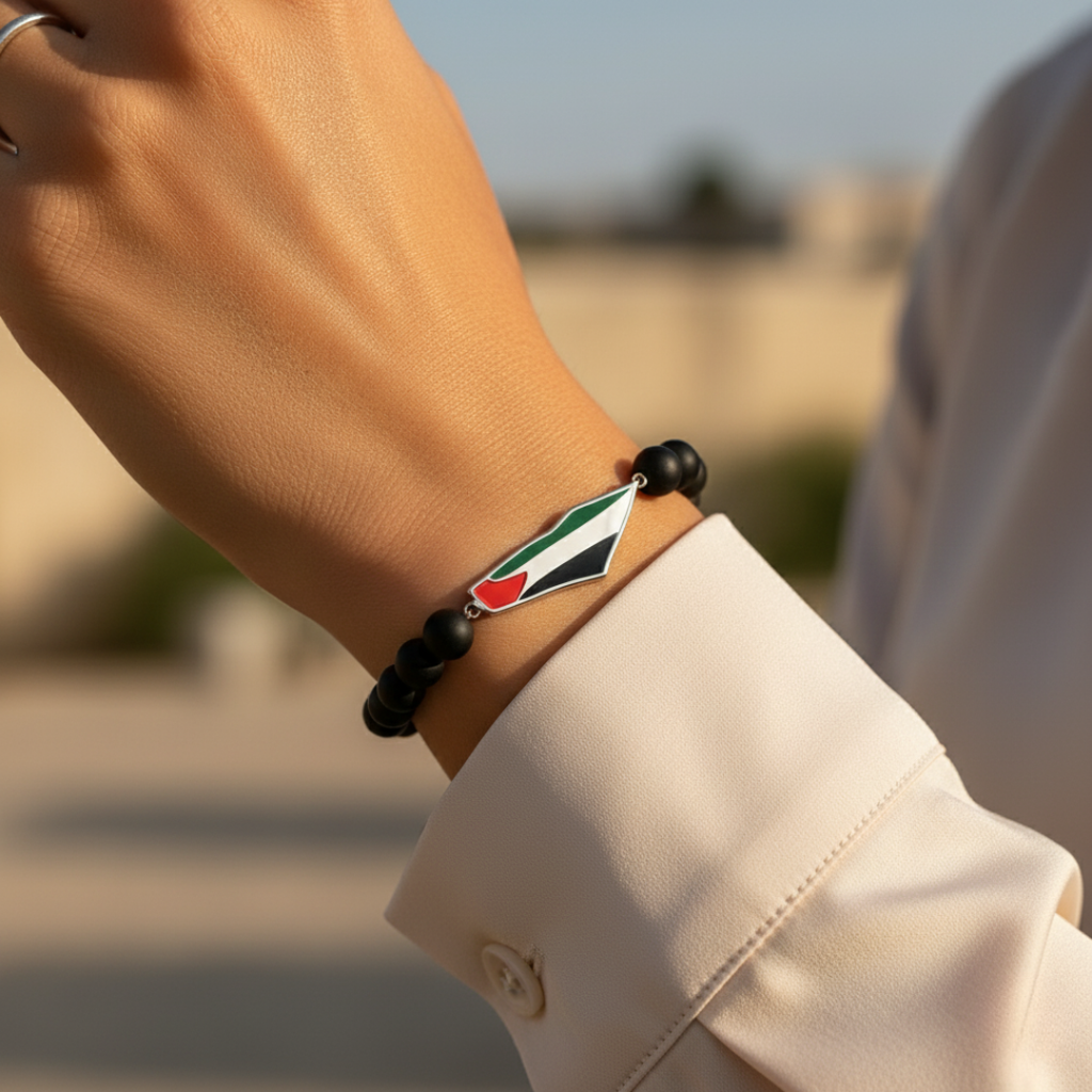 Armband met Ummahya Palestina kralen