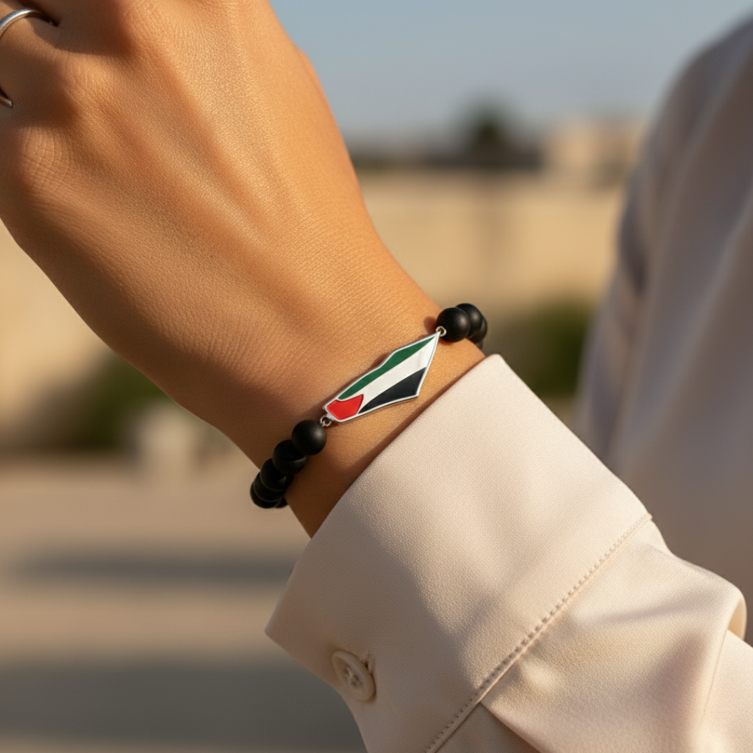 Armband met Ummahya Palestina kralen