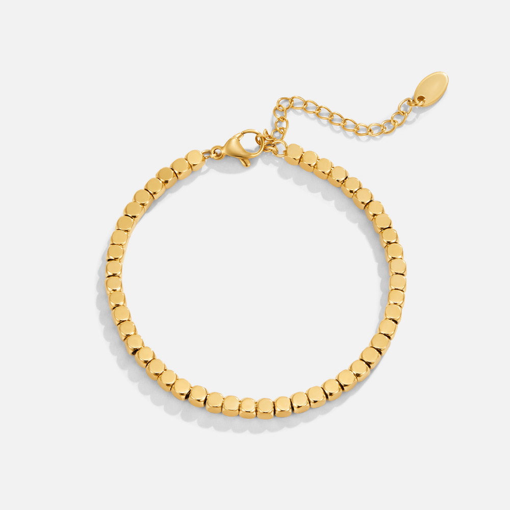 18K Gold Cube Bracelet Lexi