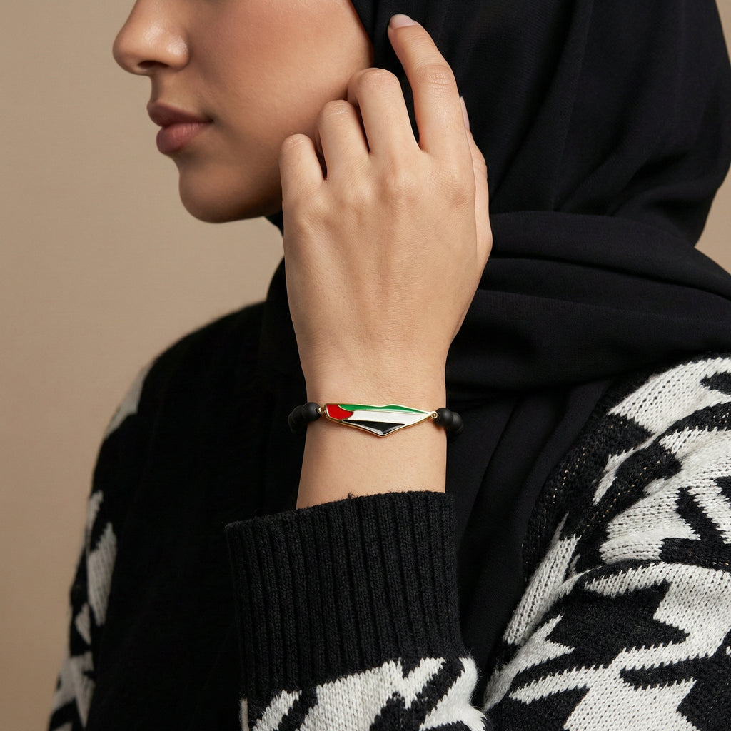 Armband met Ummahya Palestina kralen