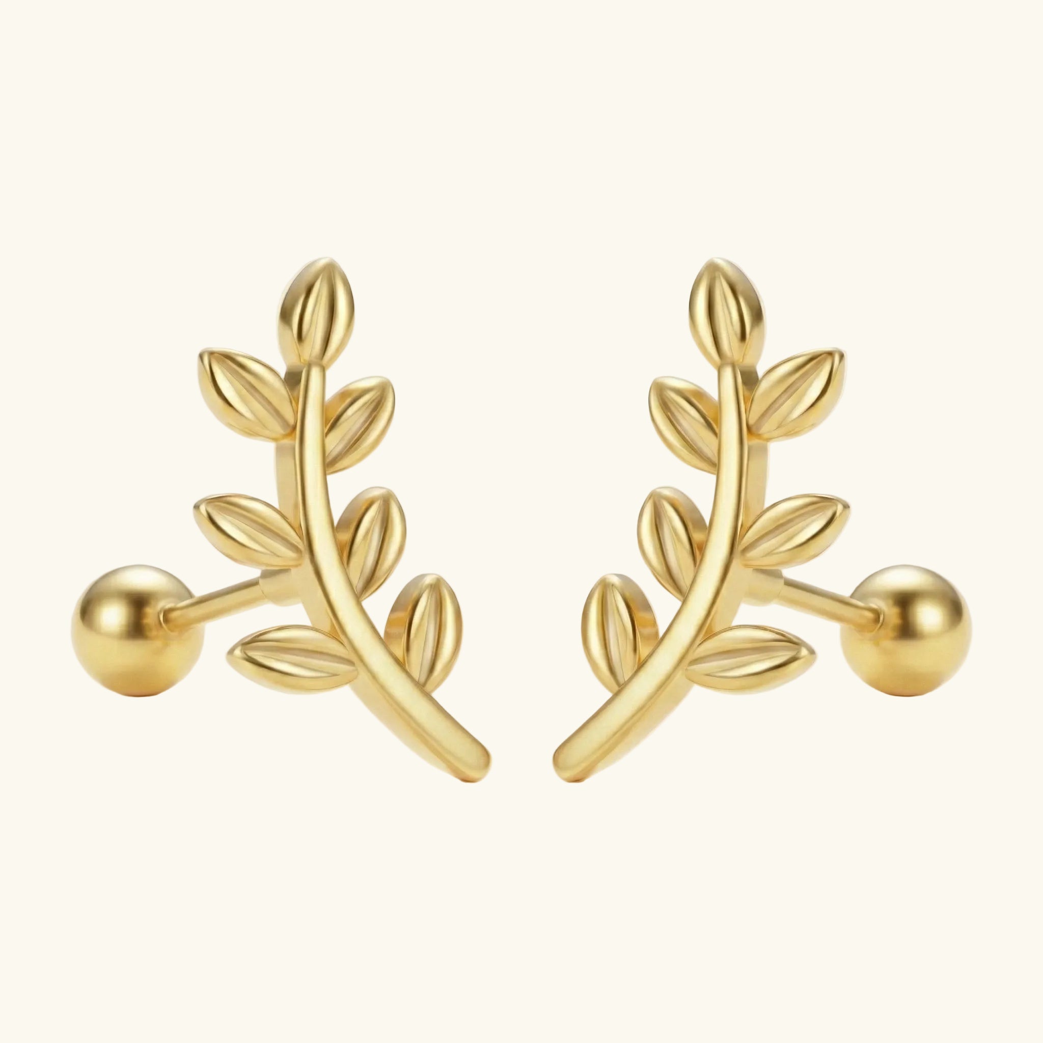 Boucles d’oreilles feuille Ummahya Sakinah