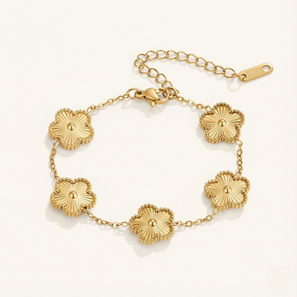 Gold Clover Bracelet