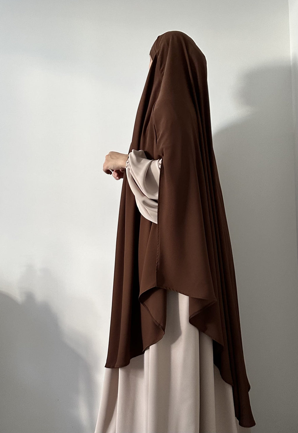 Maxi Khimar with Slits in Medina Silk