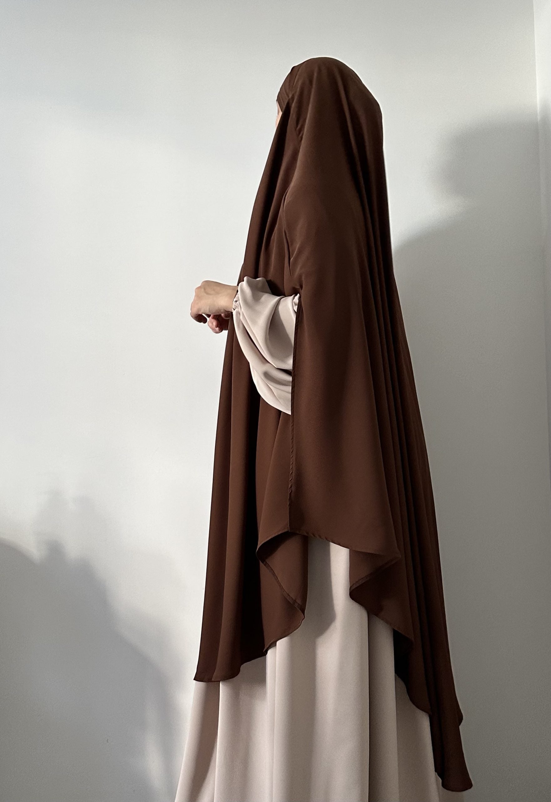 Maxi Khimar with Slits in Medina Silk