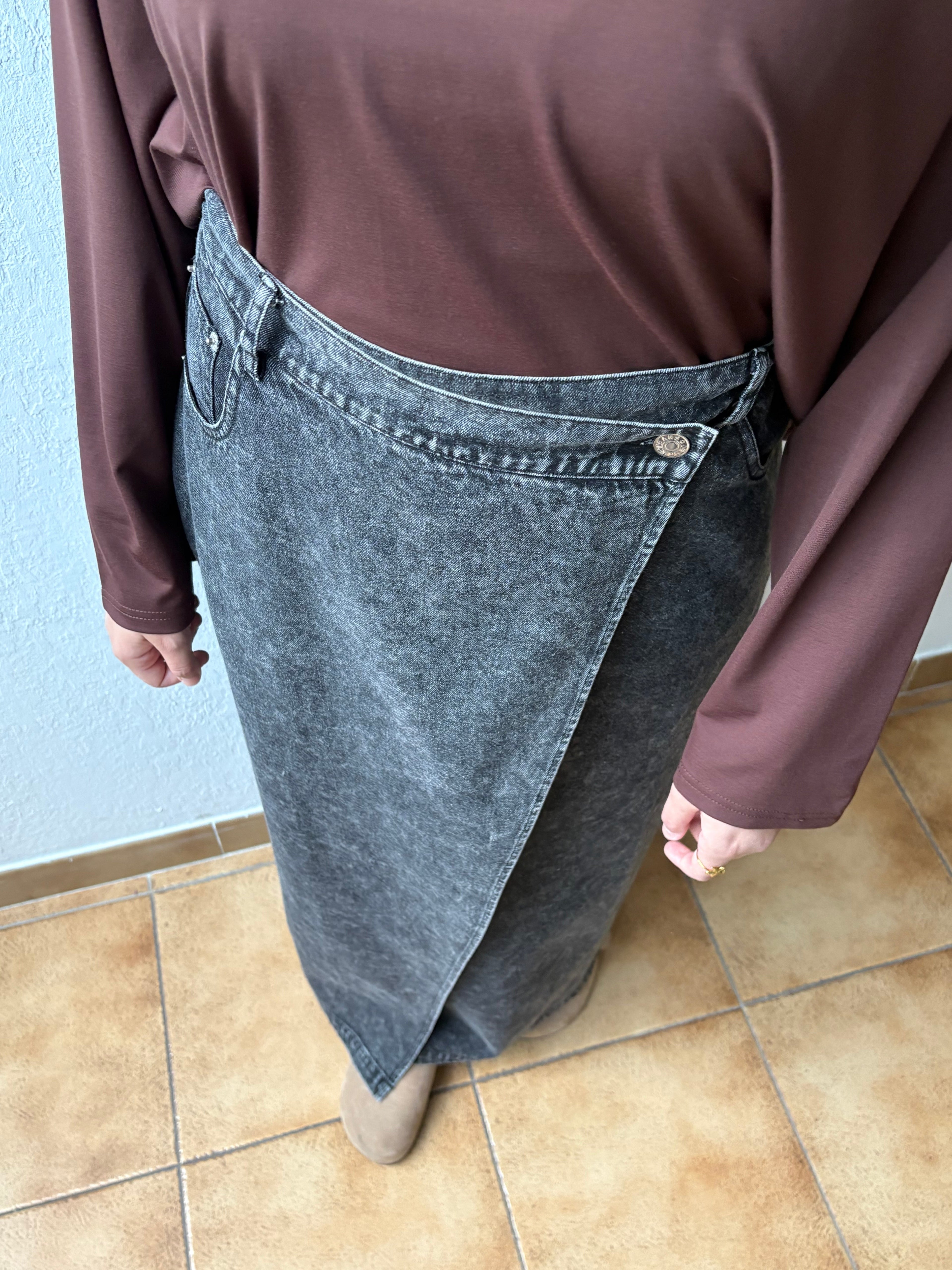 Gekruiste Jeansrok