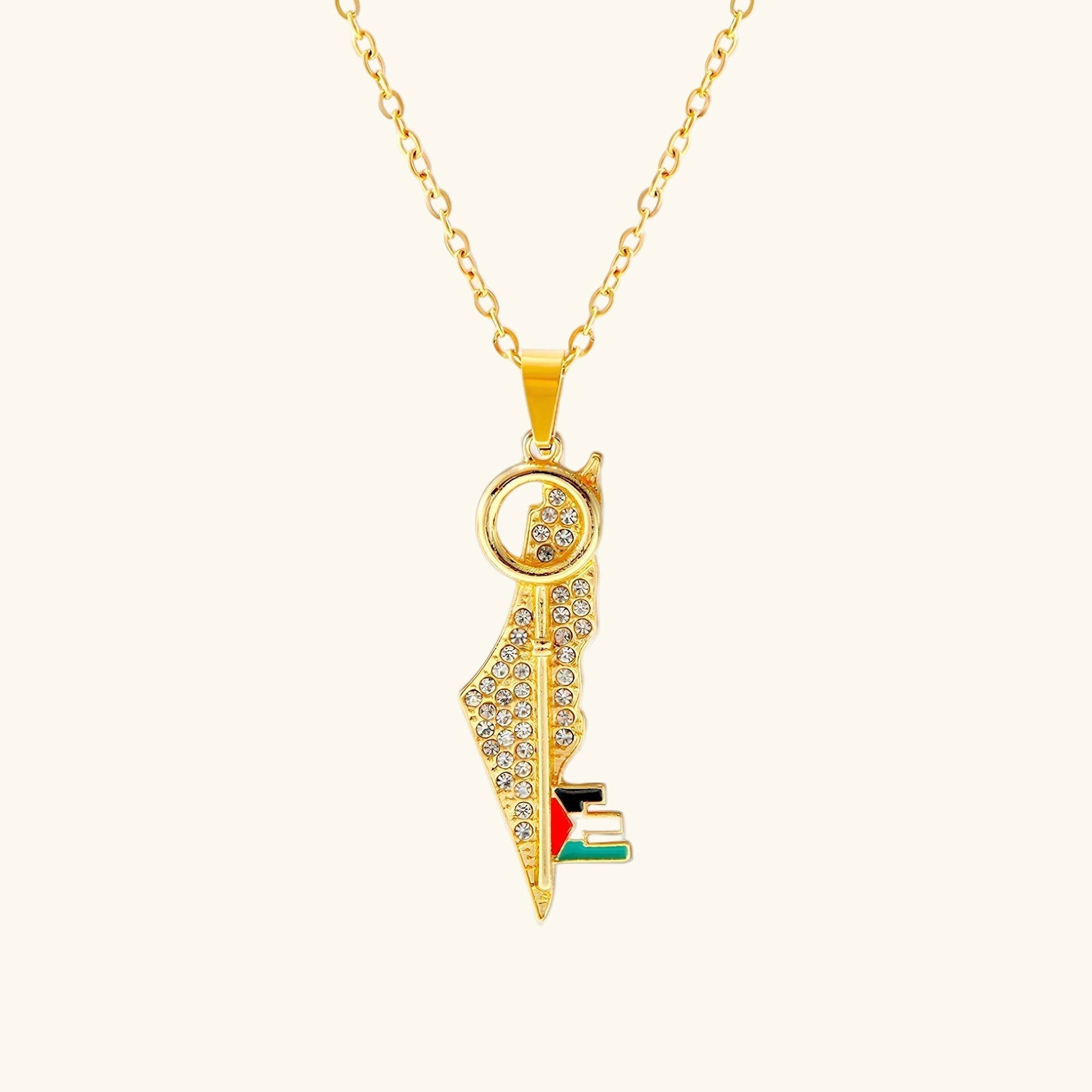 Collier clé Ummahya Palestine