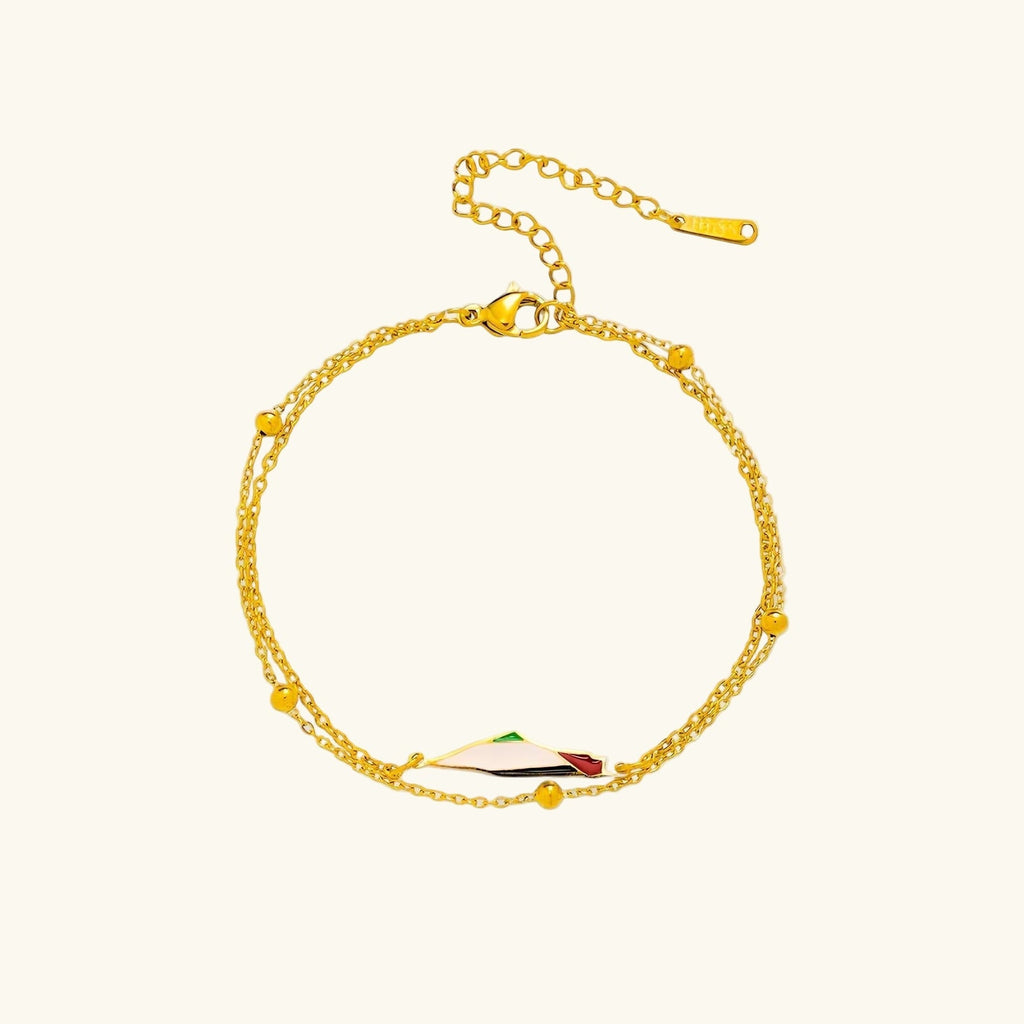 Ummahya Palestine Map Bracelet