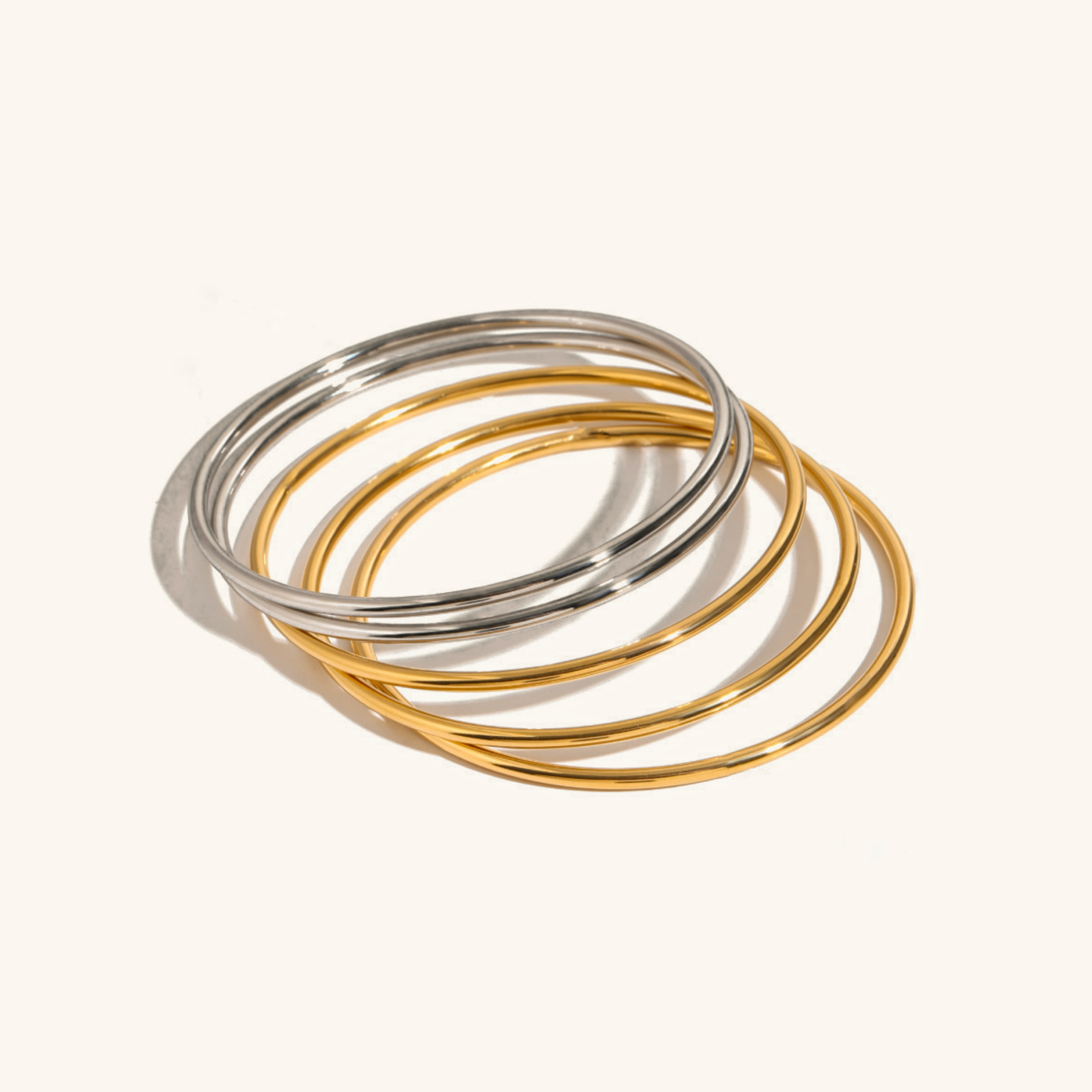 Gouden armbandenset Shannon