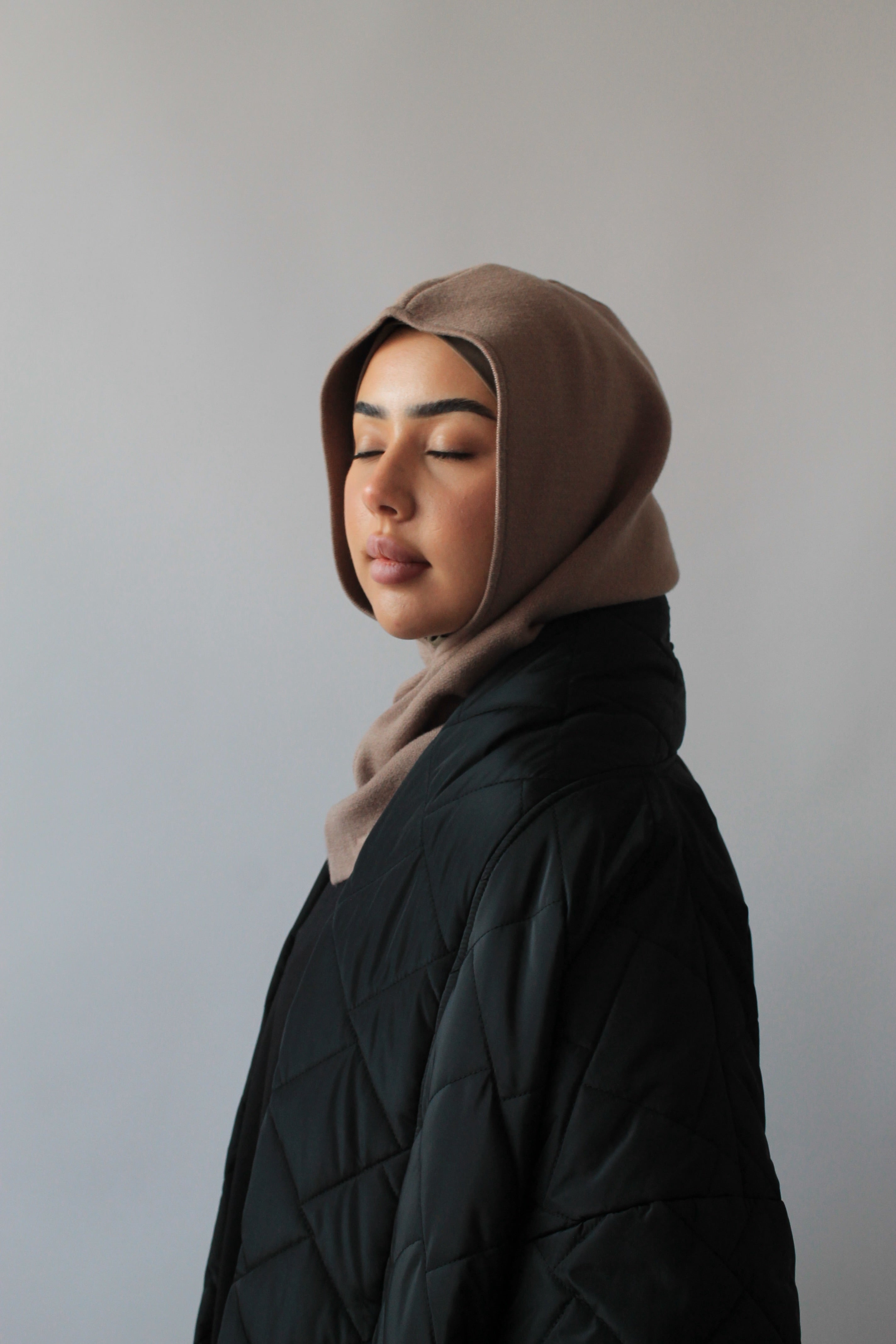 CAGOULE EN MAILLE FINE Noir