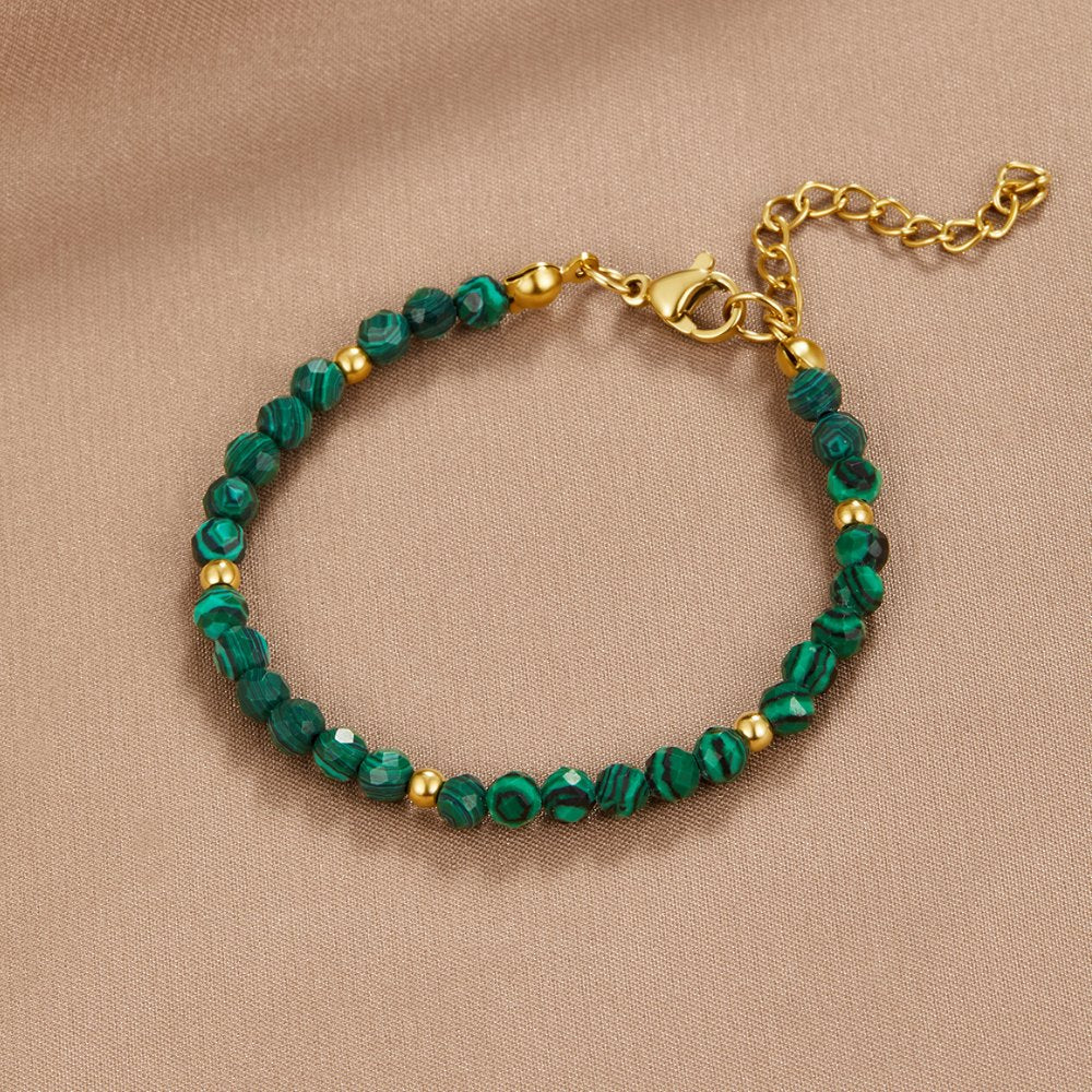Smaragdgroene kralenarmband