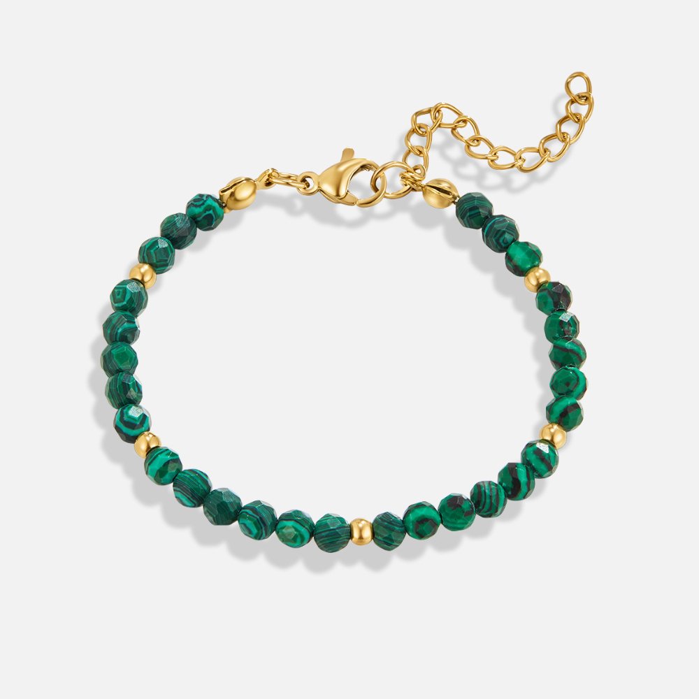 Smaragdgroene kralenarmband