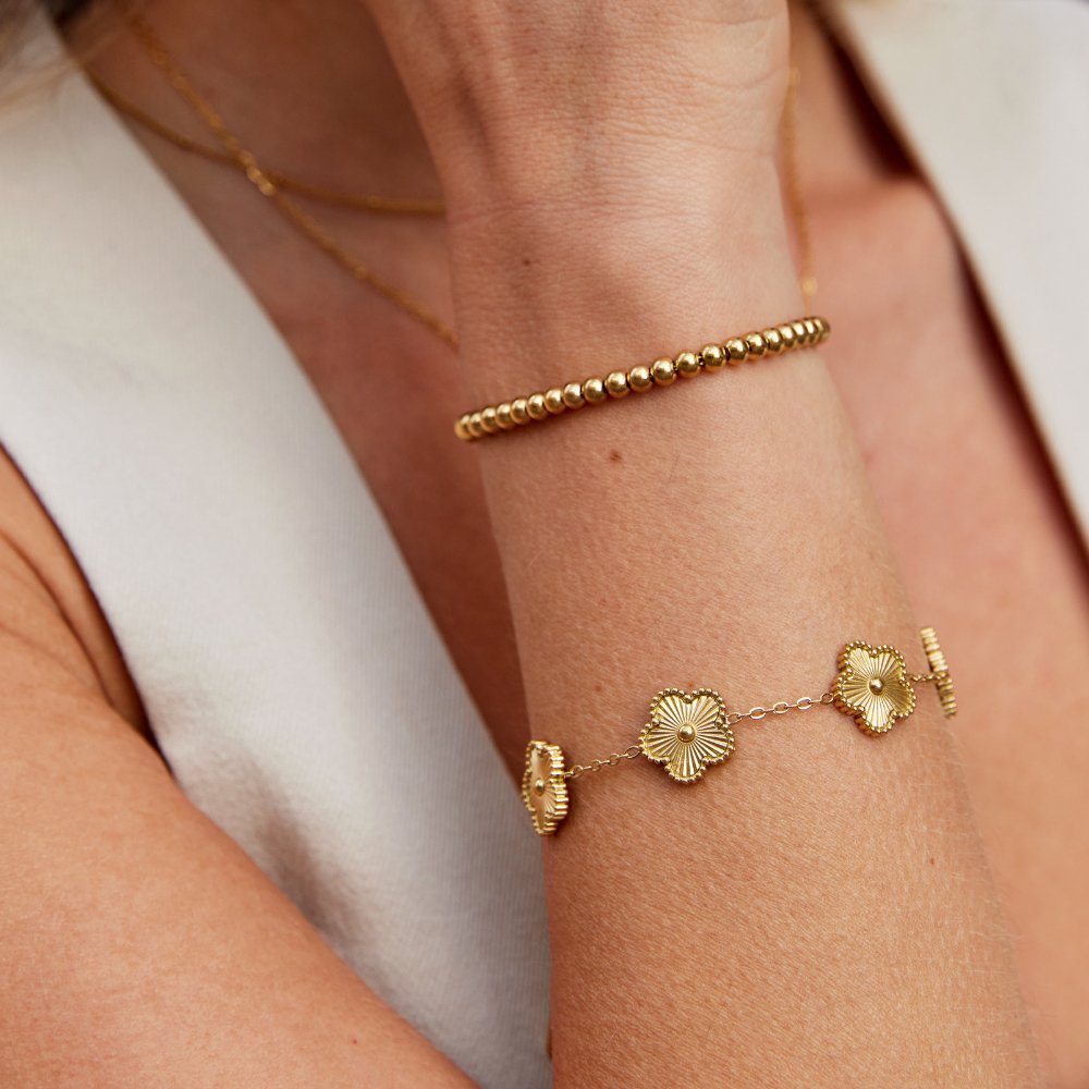 Gold Clover Bracelet