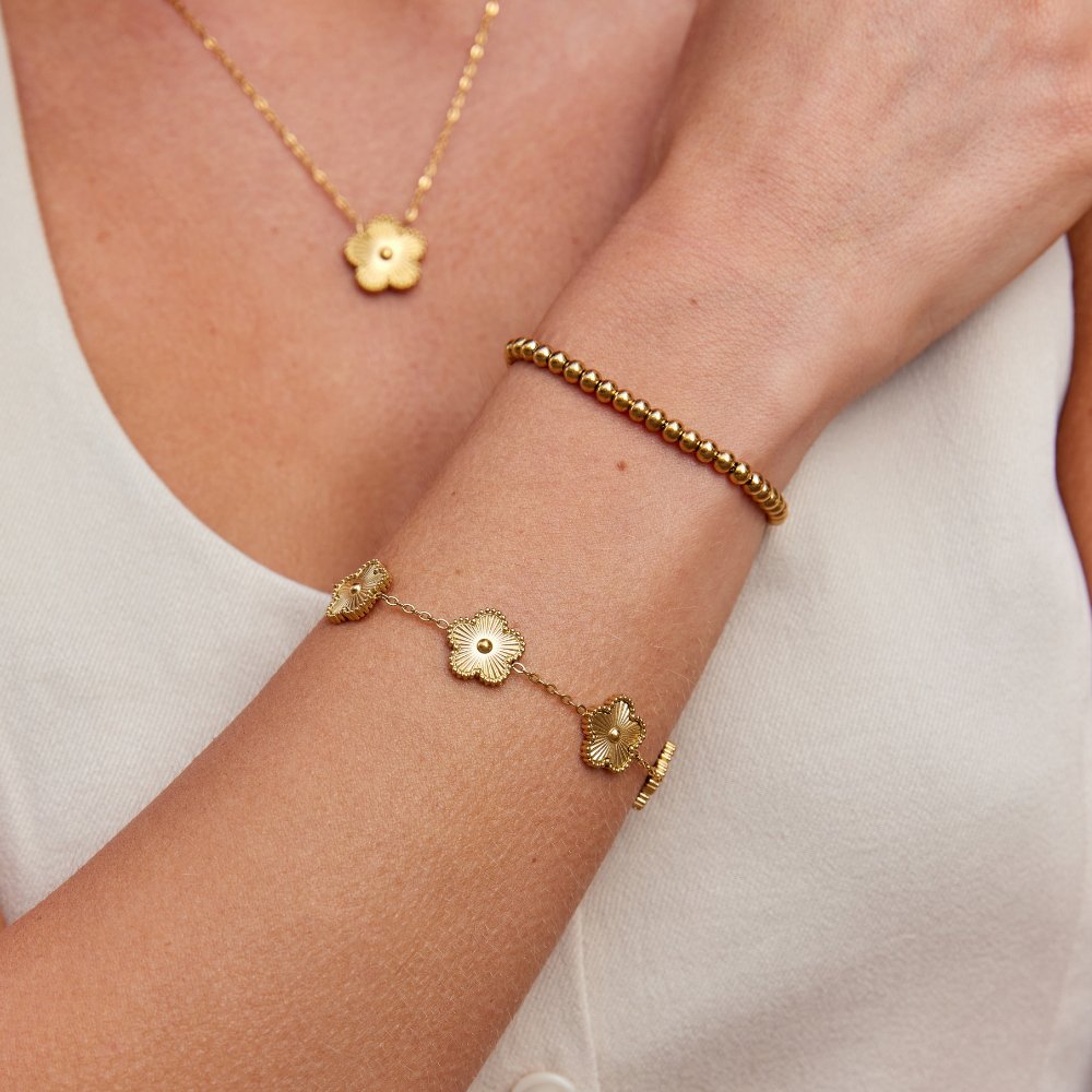 Gold Clover Bracelet