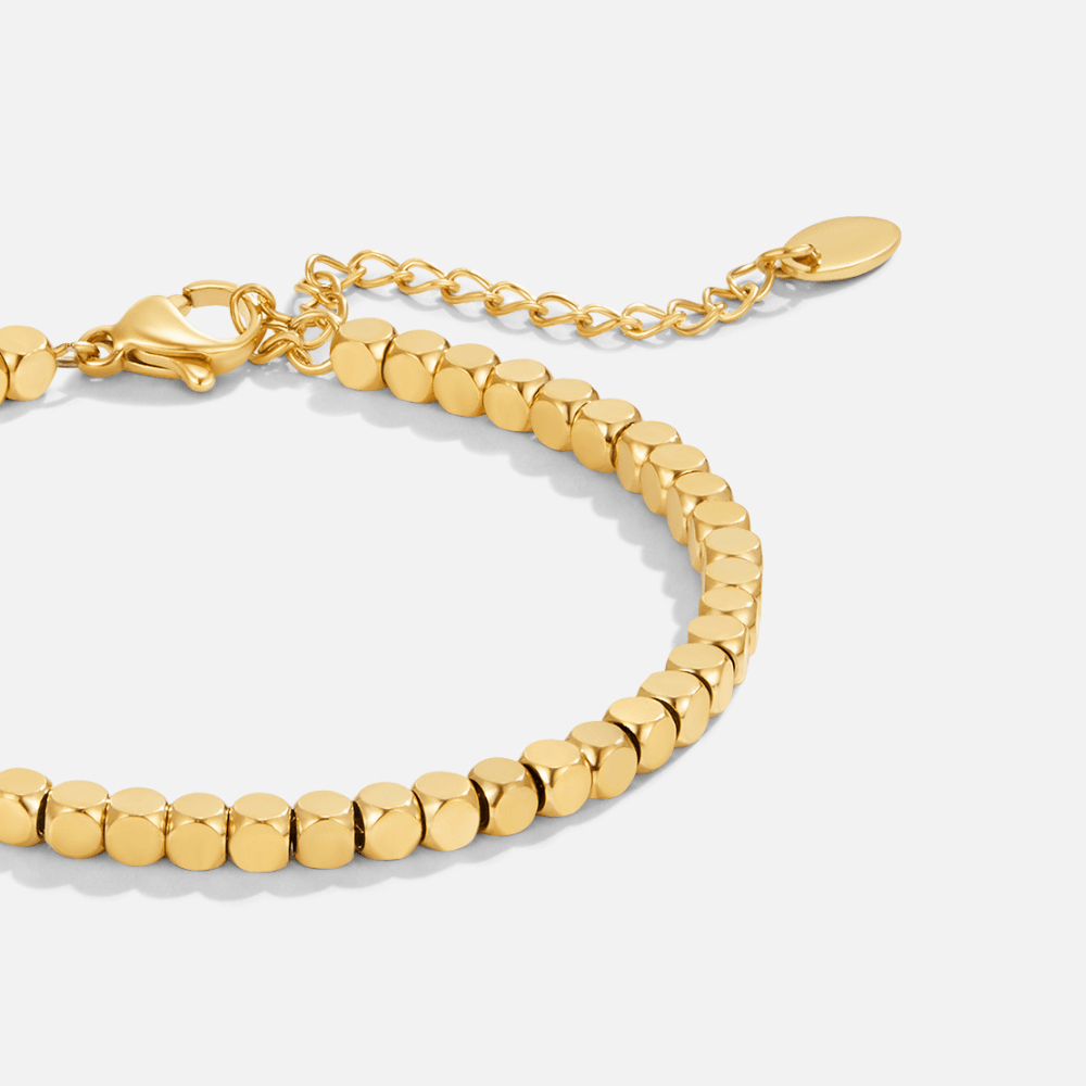 Lexi 18k gouden kubusarmband