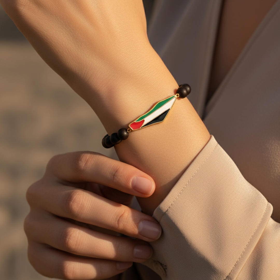 Armband met Ummahya Palestina kralen