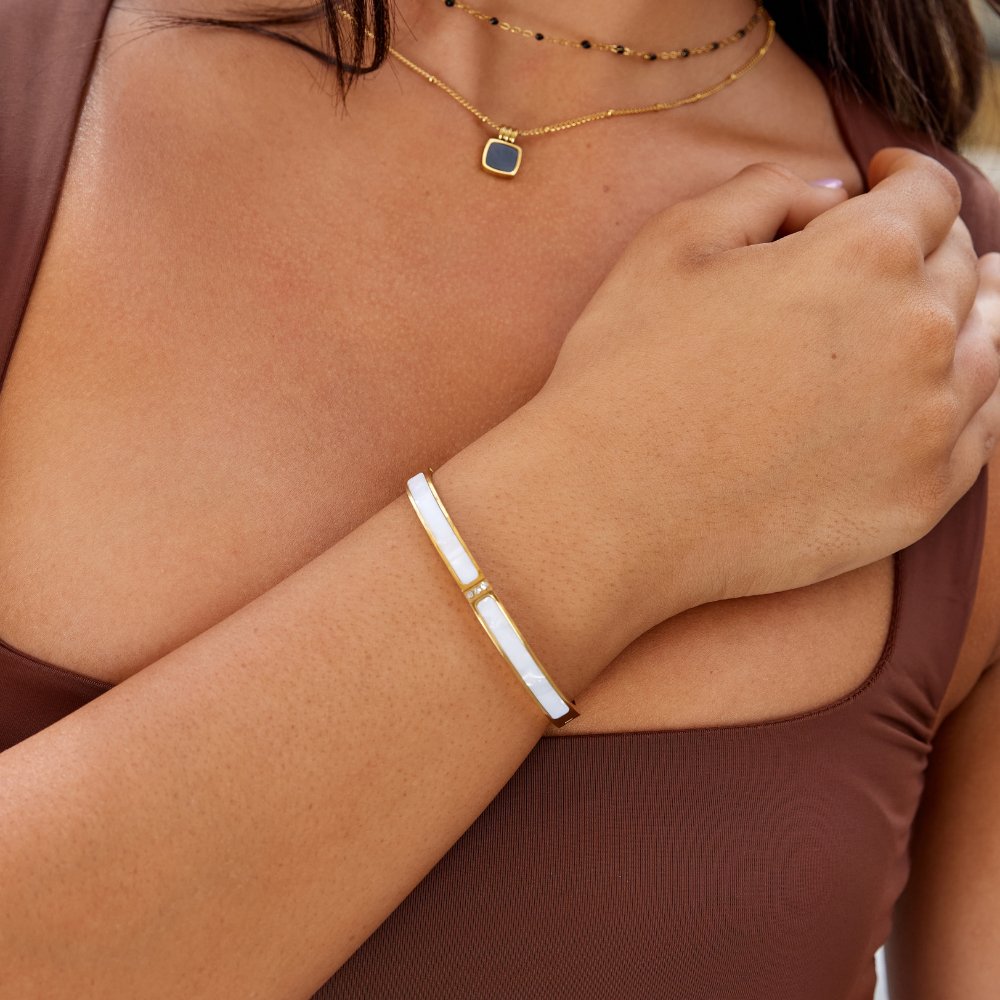 Sahara white gold bracelet